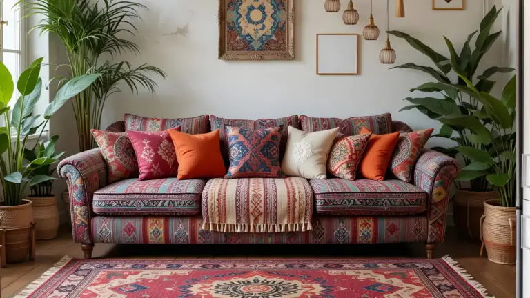 Styl eklektyczny w salonie