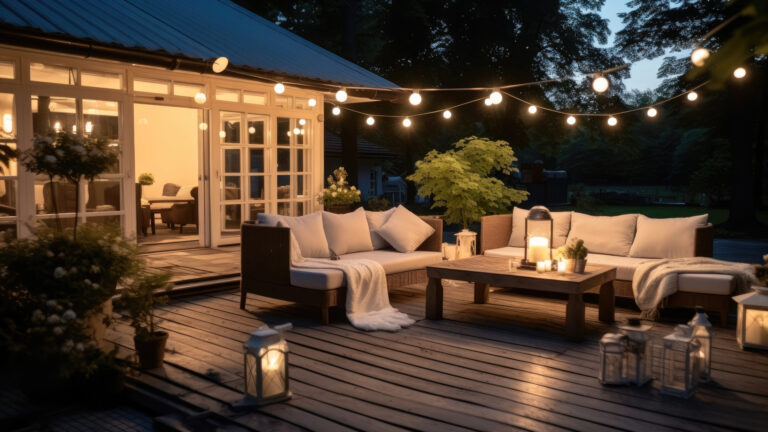 Jak oświetlić taras przy domu