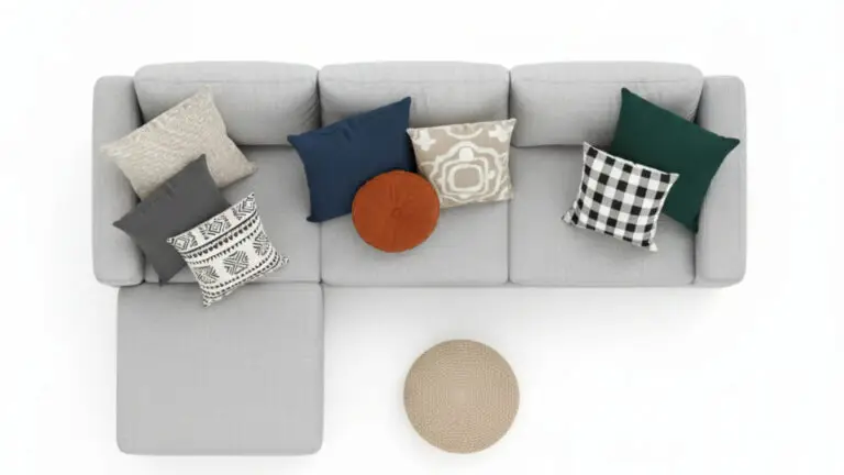 Schemat ułożenia poduszek na Narożniku