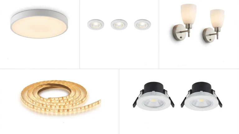 Rodzaje lamp i opraw do łazienki na poddaszu